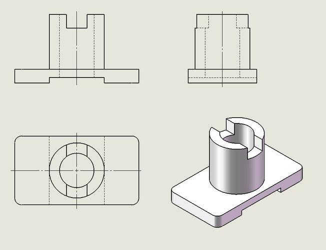 有没有工程制图大佬讲一下这个三视图的题