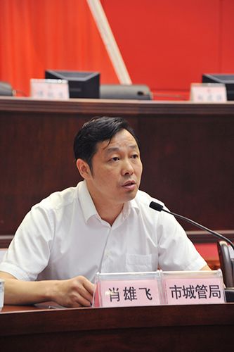 市城管局局长肖雄飞回答