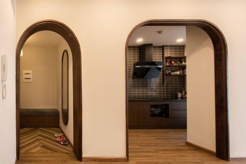 第一眼看到他们家真的有眼前一亮的感觉实木家具拱形门高级