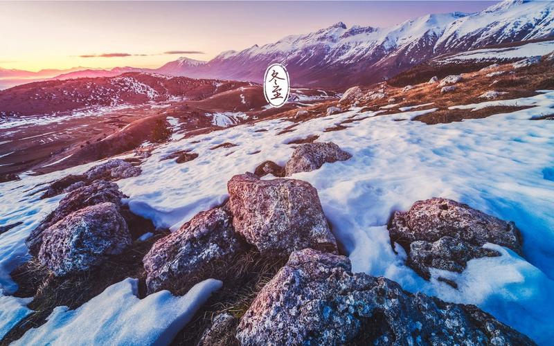 冬至唯美雪景主题壁纸