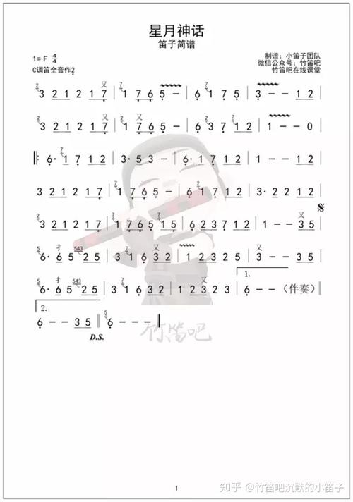 5 人 赞同了该文章 《星月神话》教学 讲解:小笛子丨c调筒音做2 重点