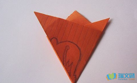 剪纸三折法图案步骤