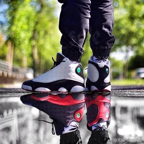 「joo aj share」aj13熊猫/剪影中aj13黑红