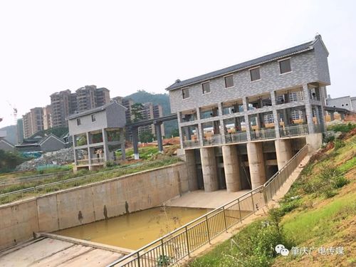 排灌泵站的进水,出水,泵房等建筑物的总称.