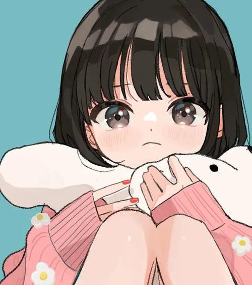 【画画素材资源库】水汪汪无辜大眼漫画女孩好治愈～呜呜呜!被萌化辽!