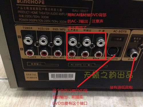 功放与音箱接线