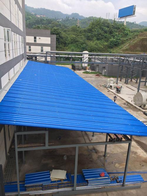 高安镇彩钢棚重庆东茂钢构工程公司彩钢棚加工