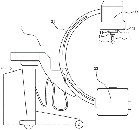 cn208837976u_c臂x射线机及其体表定位装置