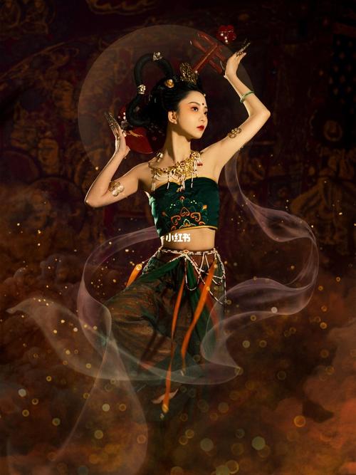 震惊6015把壁画中的敦煌飞天神还原了98_敦煌_摄影_壁画_盘子