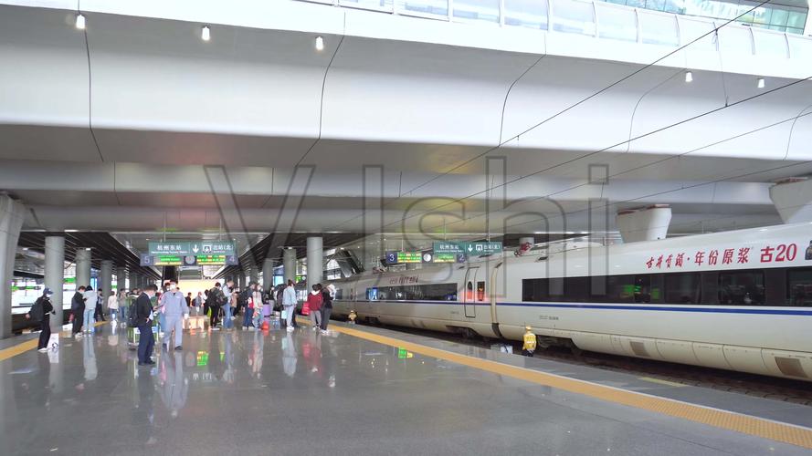 2021杭州火车东站高铁站实拍合辑_3840x2160_高清视频