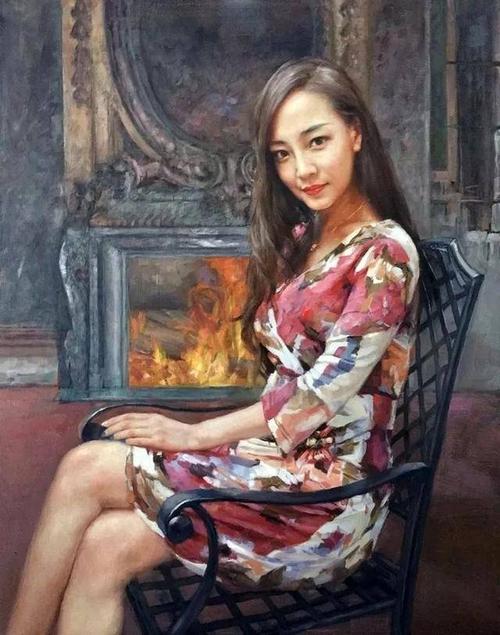 艺术家用人体油画演绎唯美东方女性,单纯清澈,不媚不妖!