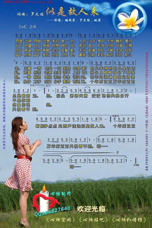 《似是故人来》简谱