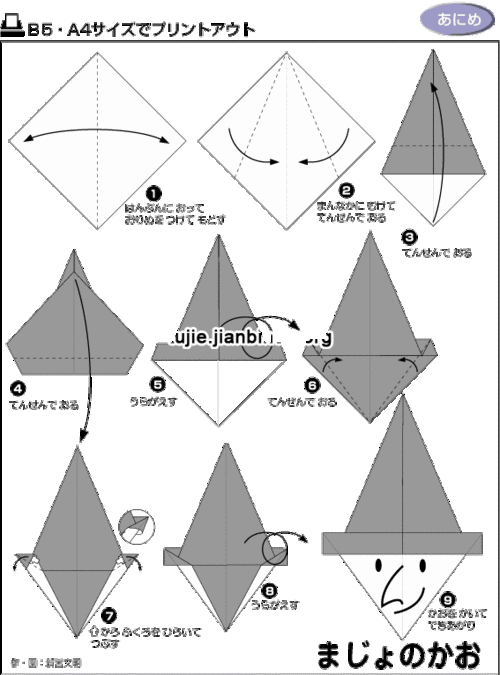 折纸制作步骤图解