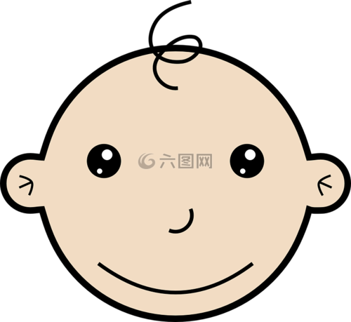 婴儿,脸,头