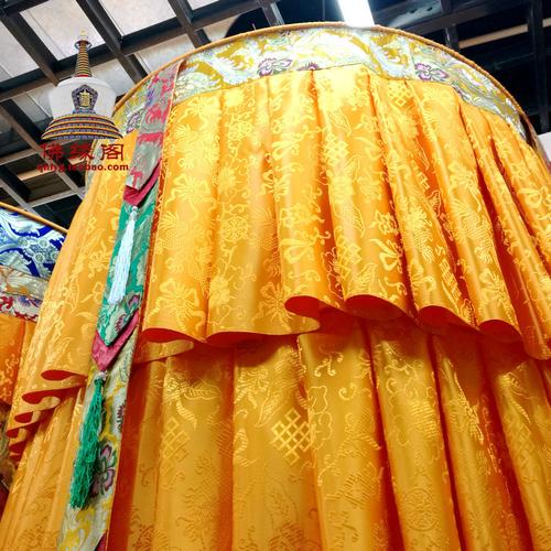 精品藏式佛堂定做 五彩筒 胜利幢 宝伞盖 高1.3米 直径80cm 一个