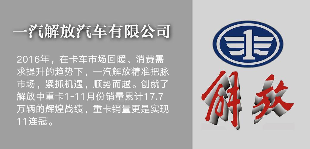 中国汽车2016年度杰出品牌——解放