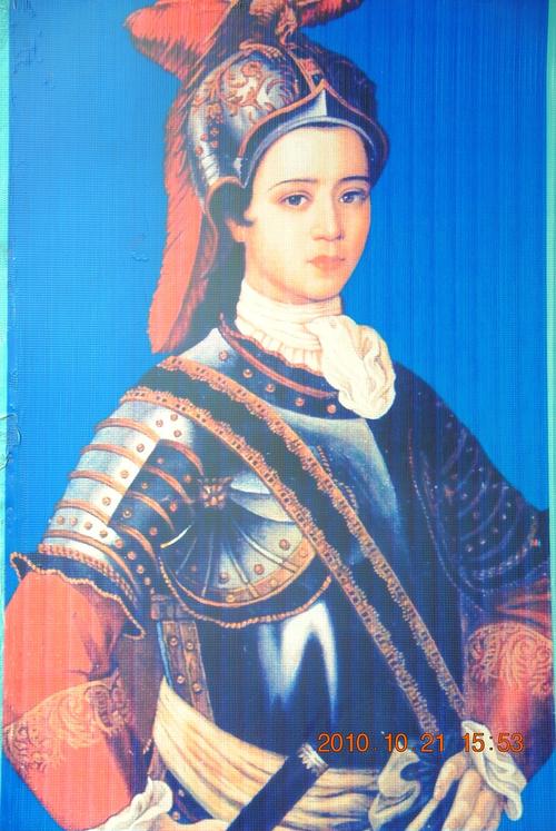 香妃像-说是清宫廷画师郎世宁所画