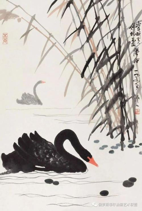 中国绘画大师吴作人的水墨动物画,太有情致了