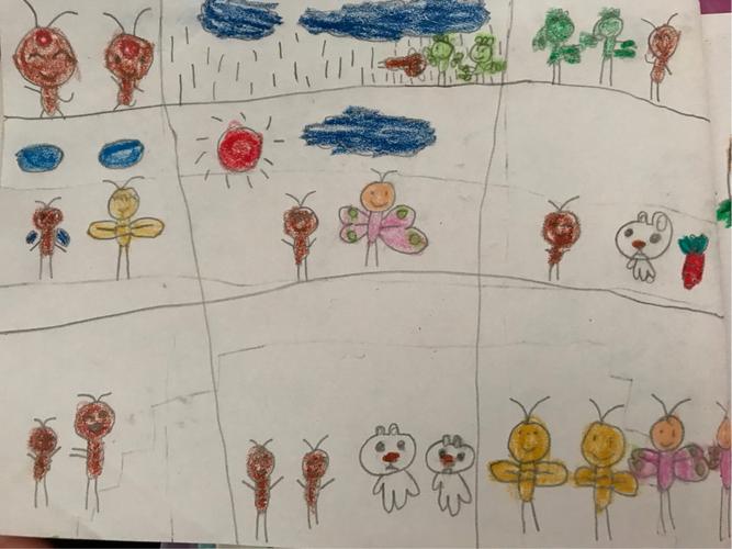 果二班《迷路的小蚂蚁》