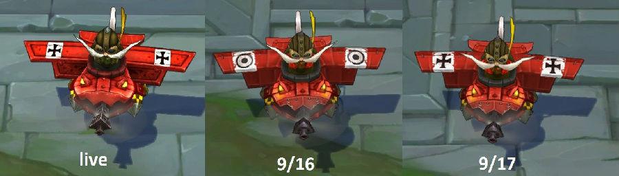 红色男爵库奇在今天的调整中又将机翼上的十字标志修改回来了.