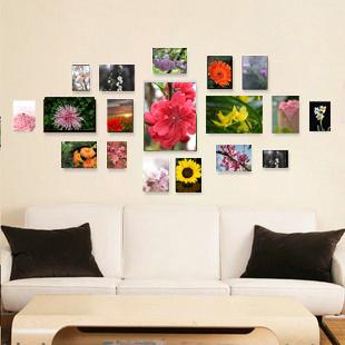 包邮精品 水晶版画墙 照片墙 相框墙像框拉米娜18个组合背景墙