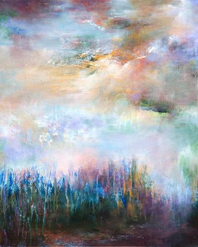 日本画家rikka ayasaki的抽象画作