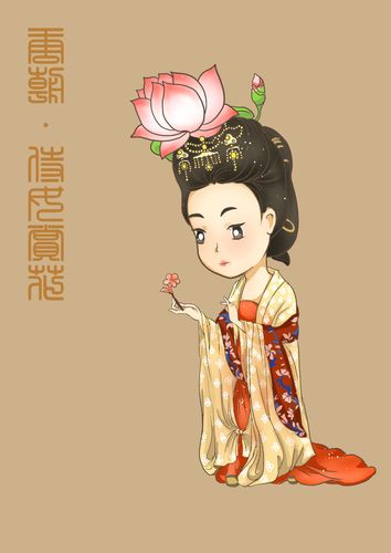 唐朝q版仕女图