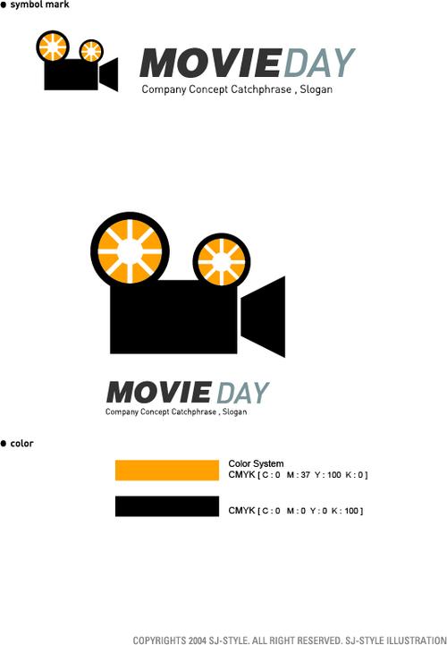 电影logo设计矢量图免费下载-千图网www.58pic.com