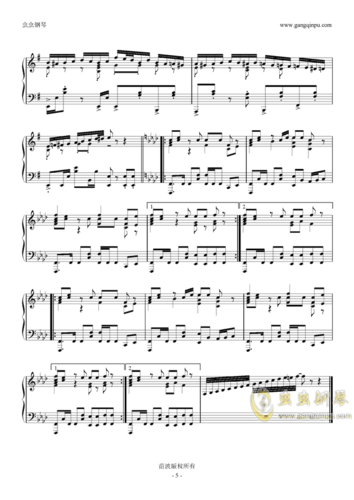 周杰伦《鞋子特大号》钢琴精编版 钢琴谱(五线谱)