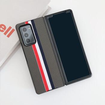 版手机壳精英彩带三星fold2保护套w2021厂zfold2折叠屏手机套w20保