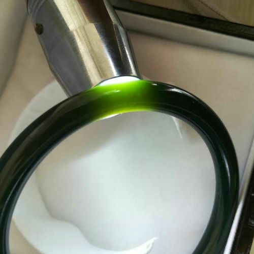 新品新疆和田玉青玉女子手镯简约时尚气质个性细条玉镯圆条首饰热销