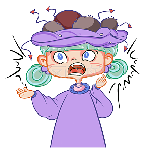 图怪兽原创元素万圣节吓坏宝宝卡通人物表情包