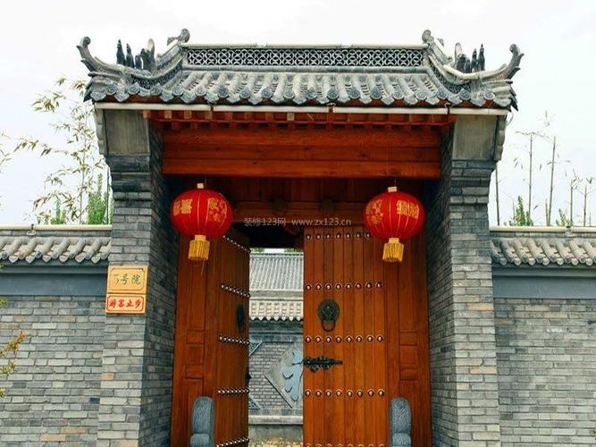 2021北京四合院别墅大门造型图片赏析