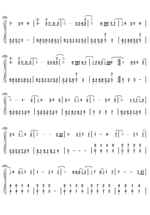 >>in-the-end钢琴简谱乐谱