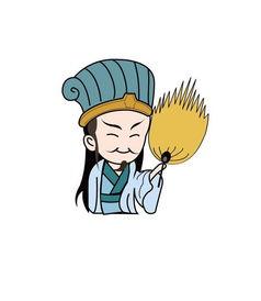 诸葛亮手中的扇子简笔画