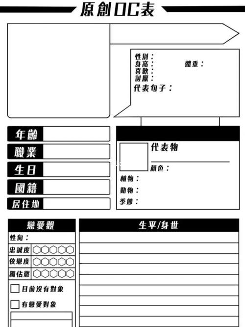 模板减二_凹凸世界_恋爱_凹凸世界oc_素材_素材其他