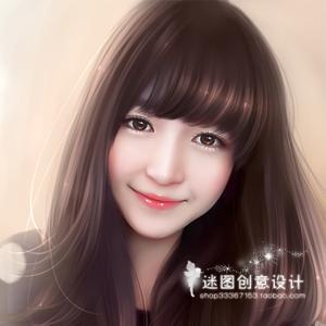真人照片转手绘头像ps卡通图片