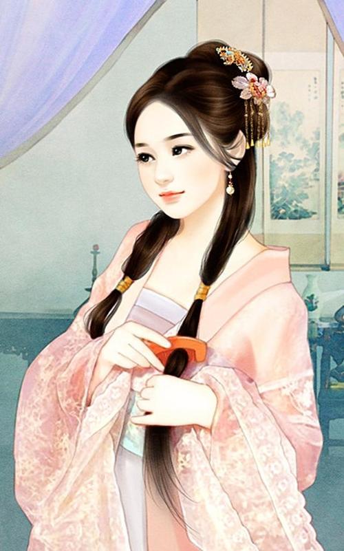 风华绝代,倾国倾城,55幅手绘古风佳丽壁纸,一邂逅