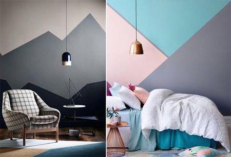 刷好墙面漆的墙,贴了部分壁纸,不好看又撕掉了,墙面漆