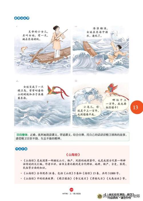 四年级上册语文必考文言文精卫填海