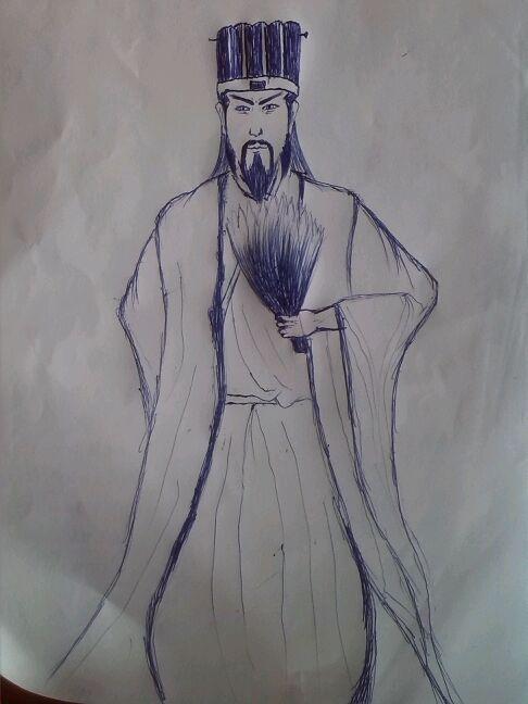 三国东吴人物简笔画