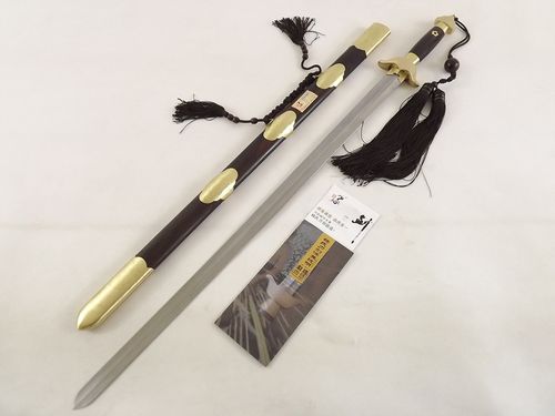 杨氏宝剑 龙泉d全手工花纹太极剑 真铜武术剑软剑未开刃厂家直销