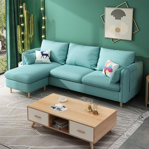 挚爱一生北欧布艺沙发小户型现代简约可拆洗客厅服装店网红款三人沙发