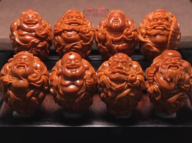 核雕手串骑兽群仙胡小兰写实十八罗汉铺建军