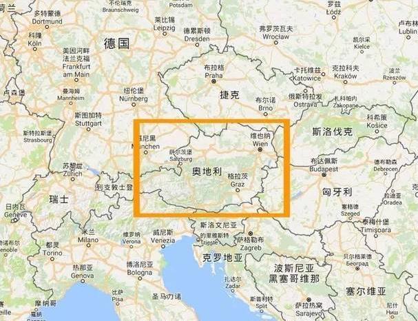 奥地利地图