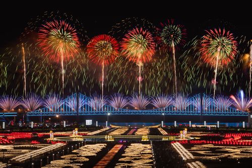 4,大连星海广场(烟花爆竹迎春会)