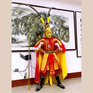 齐天大圣套装真假美猴王服装孙悟空刺绣盔甲舞台演出服西游记表演