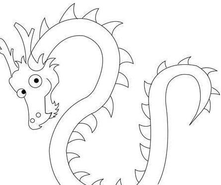 ♤◁◁   ▷▷♤♤龙可爱简笔画