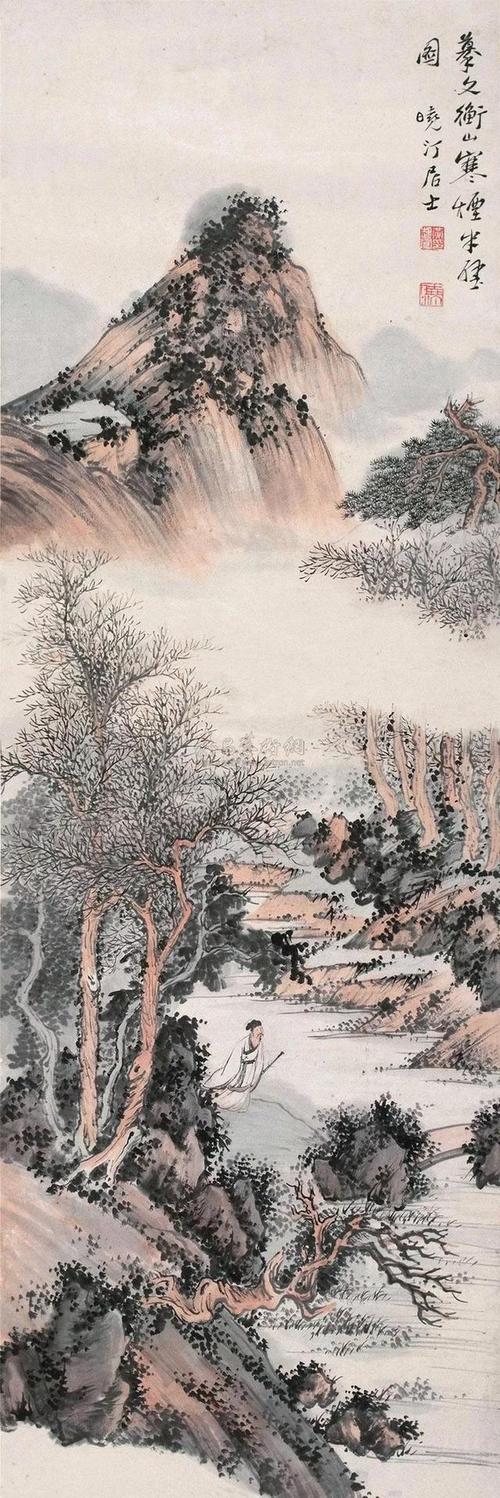 国画名家黄起凤山水画作品赏析