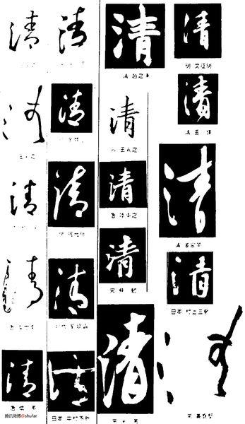 这都是经典行书草书的写法